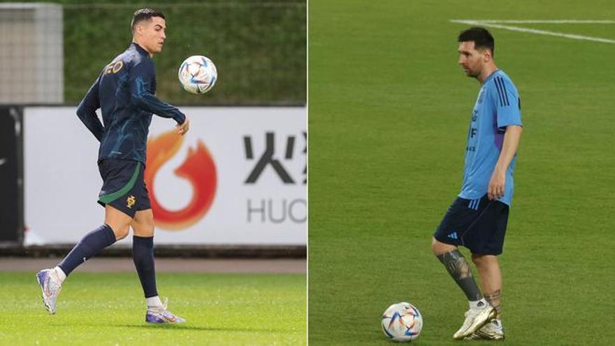 Cristiano y Messi ya se preparan para Qatar 2022.