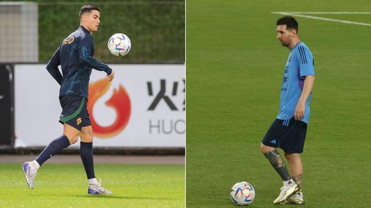 Cristiano y Messi ya se preparan para Qatar 2022.