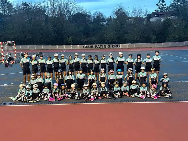 Entrenamiento del Club Patín Siero