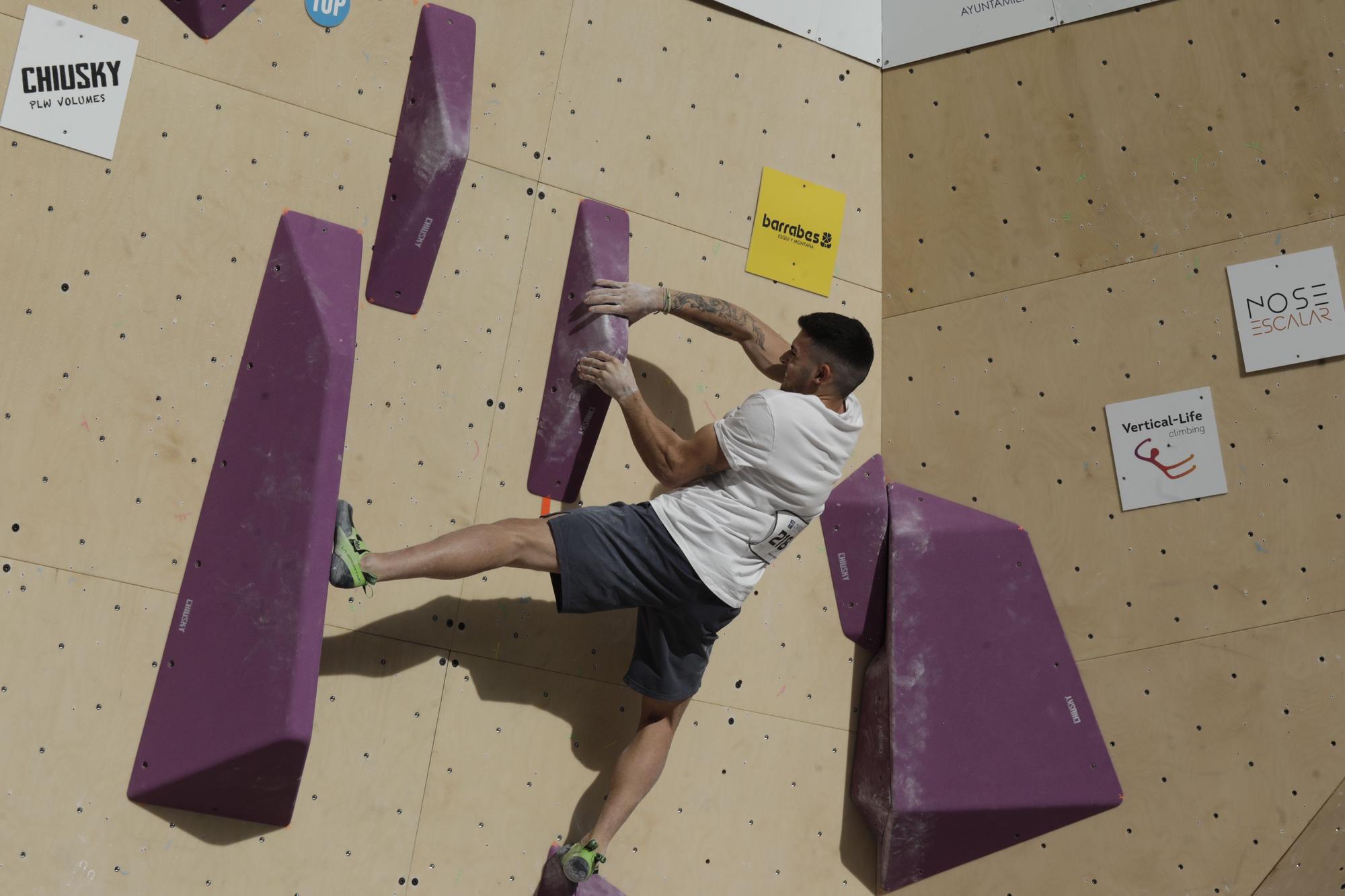 Así se vivió la primera prueba de la Copa de España de escalada en Oviedo