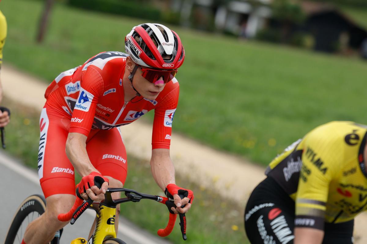 Jonas Vingegaard, durante la undécima etapa de la Vuelta España