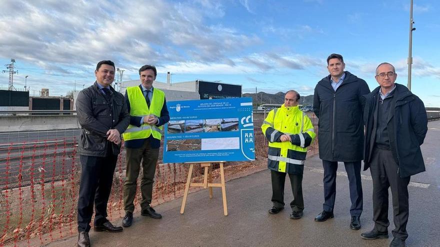 Blindaje antitormentas para una autovía del Mar Menor por la que pasan más de 10 millones de vehículos al año