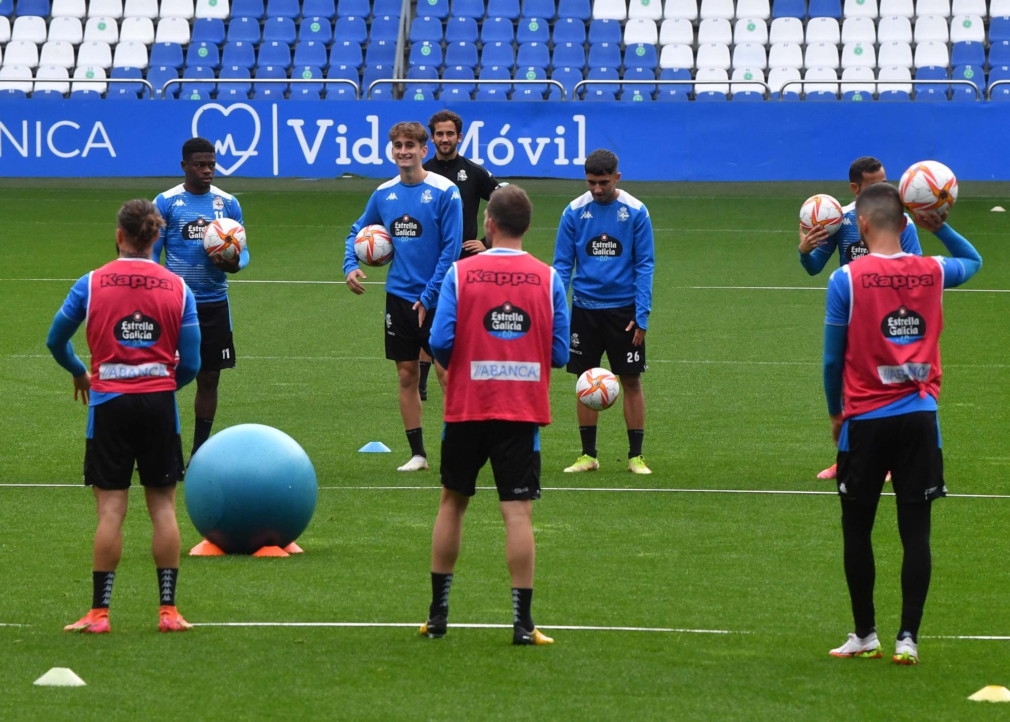 El Dépor prepara en Riazor el partido contra el Zamora