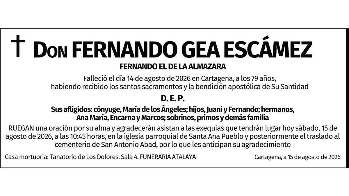 Don Fernando Gea Escámez