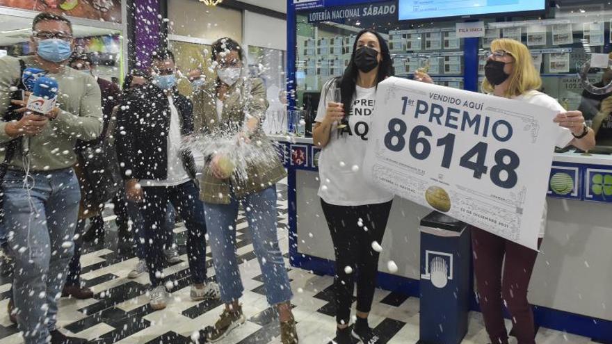 El Gordo de la Lotería de Navidad cae en Las Palmas de Gran Canaria