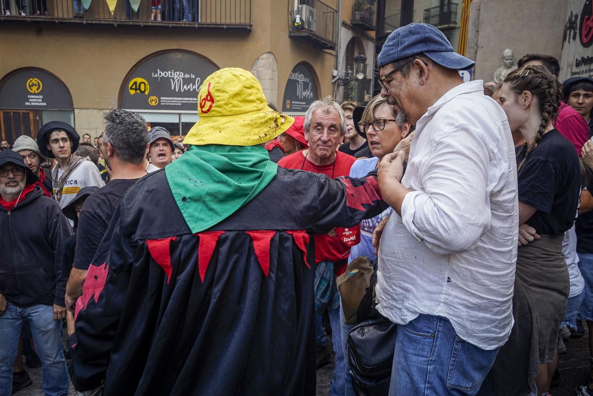 Incident a l'inici del passacarrers de Patum de dissabte