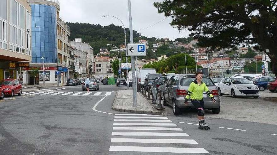 El lugar de la parada de bus en Montero Ríos. // Gonzalo Núñez