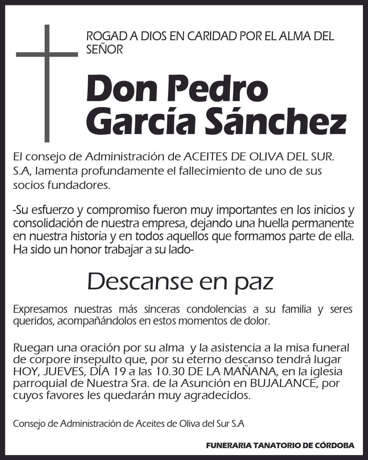 Pedro García Sánchez