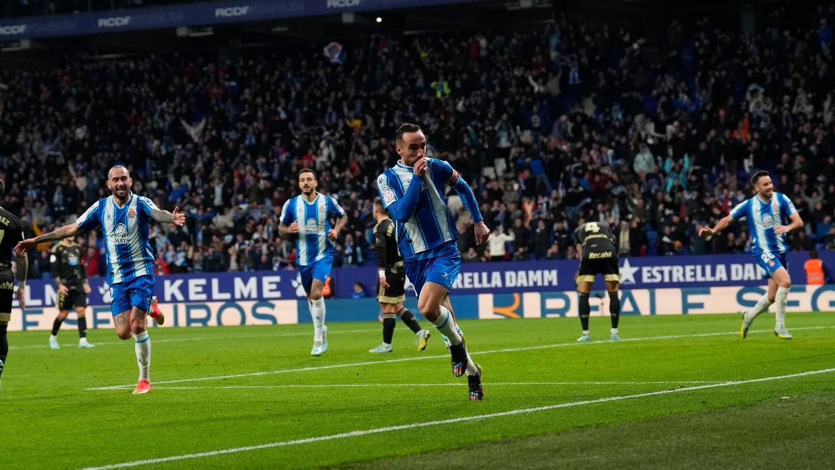 Darder celebra su gol ante el Celta