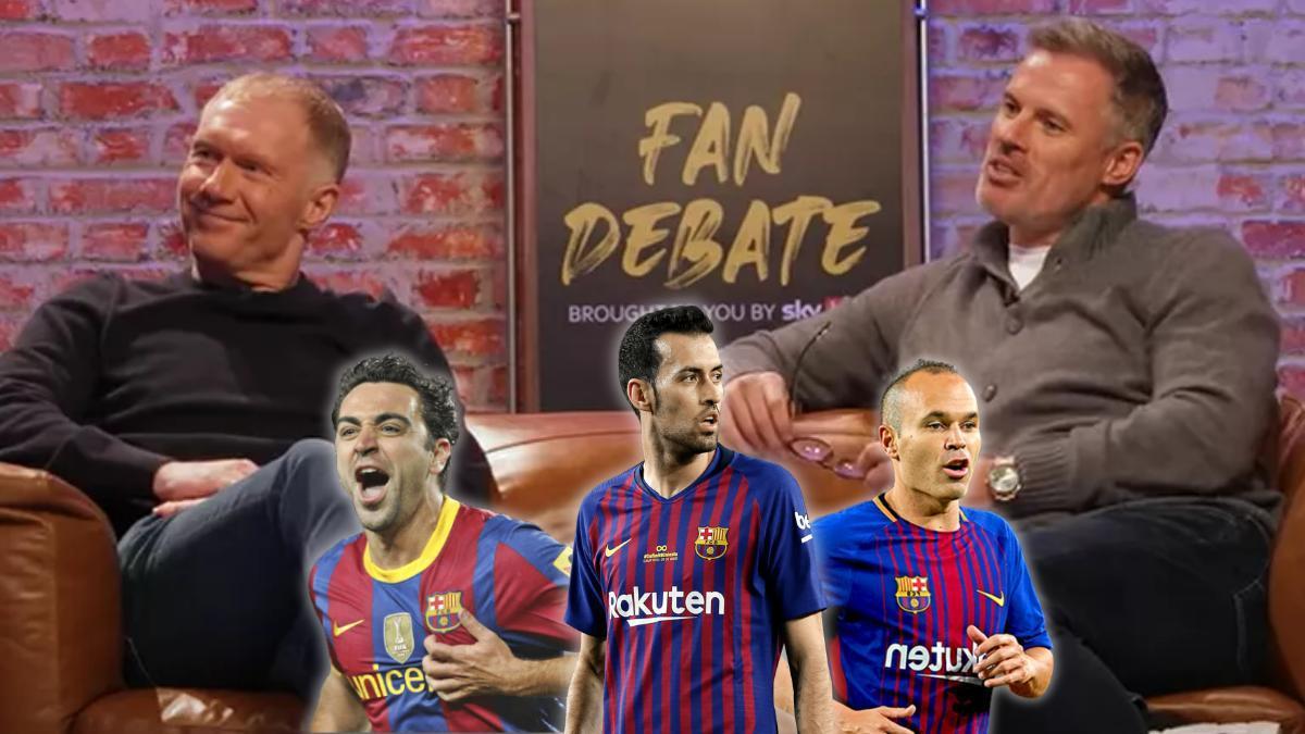 Scholes y Carragher reconocen al centro del campo del Barça como el mejor de siempre.
