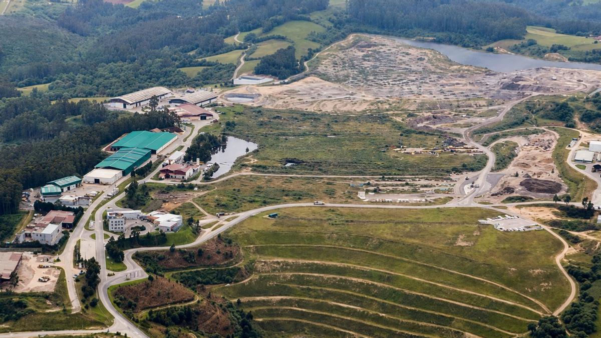 Instalaciones de Cogersa, en una vista aérea.