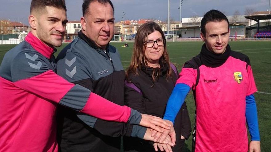 Oriol Alsina i Isabel Tarragó amb els dos darrers reforços del Llagostera