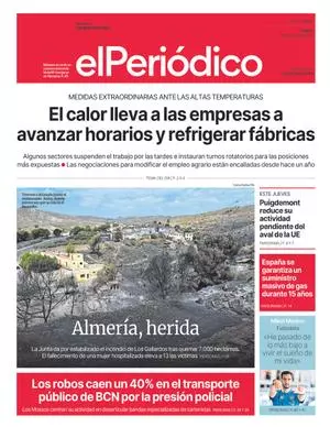 La portada de EL PERIÓDICO del 13 de julio de 2026