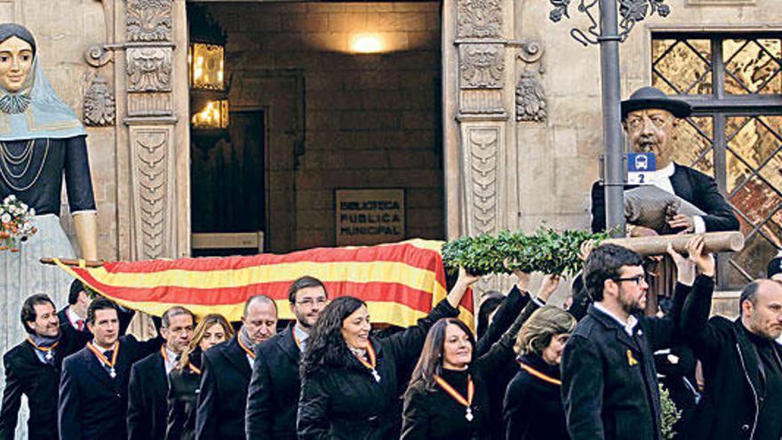 Un momento de la celebración de la Festa de l´Estendard del año pasado.