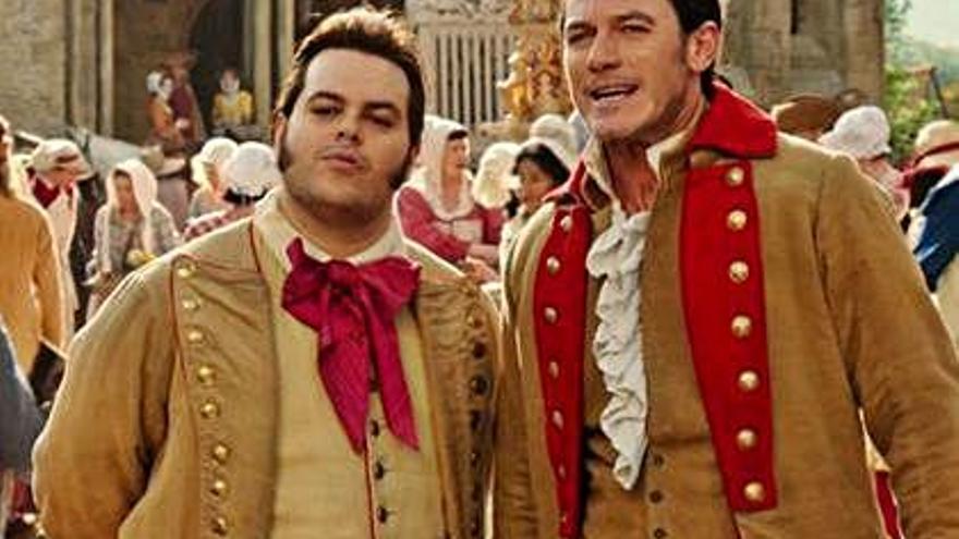 Gaston i Lefou, al film de 2017.