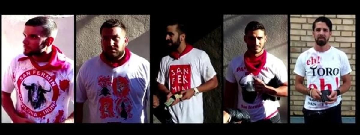 Los miembros de 'La Manada'.