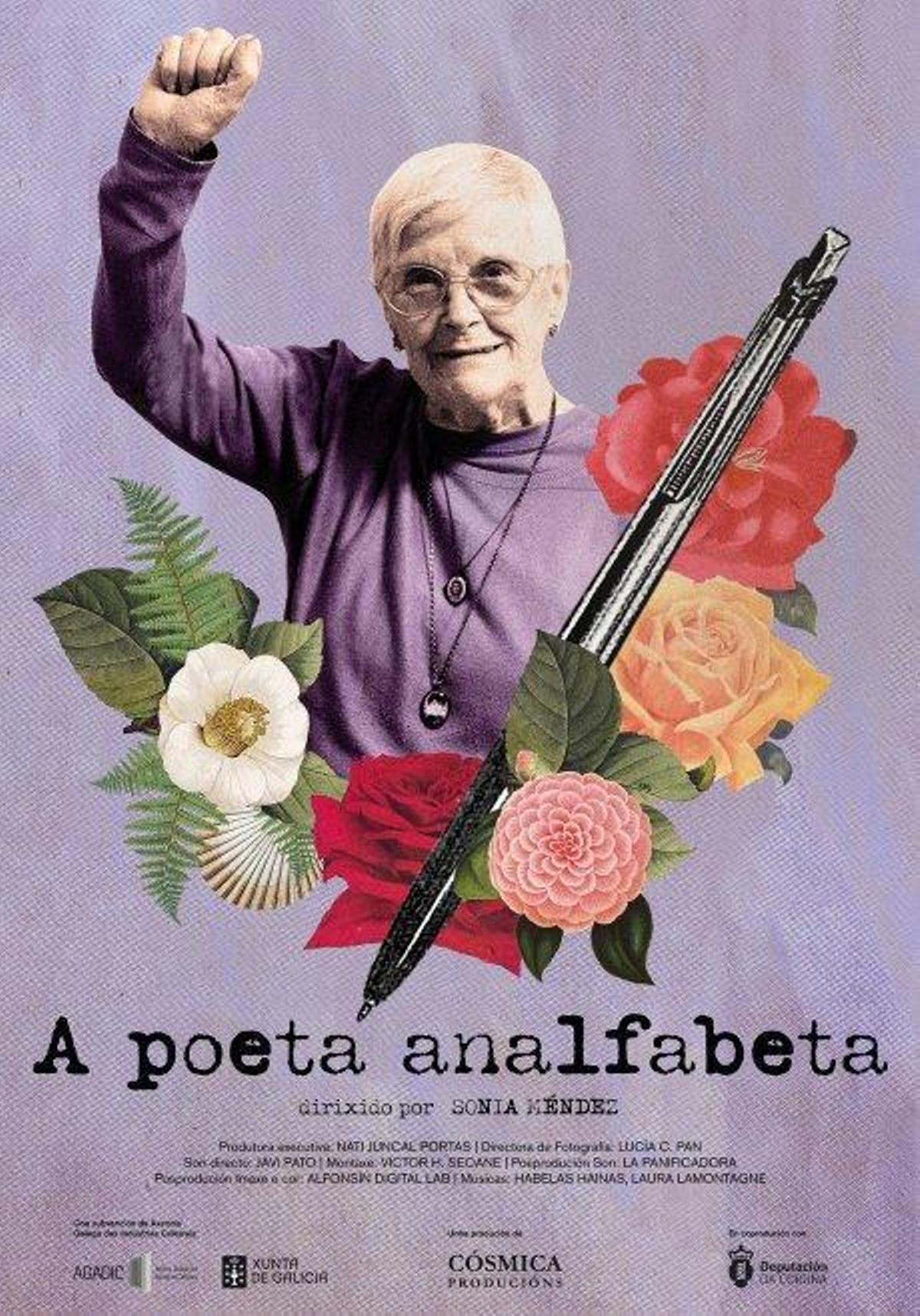 Cartel que anuncia o documental 'A poeta analfabeta'
