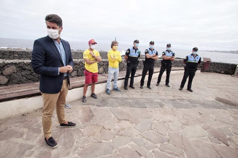 Visita del alcalde de La Laguna al charco de Jover (Tejina) | 06/08/2020  | 06/08/2020 | Fotógrafo: María Pisaca Gámez