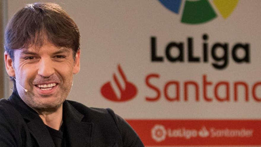 Morientes en un acto de LaLiga.