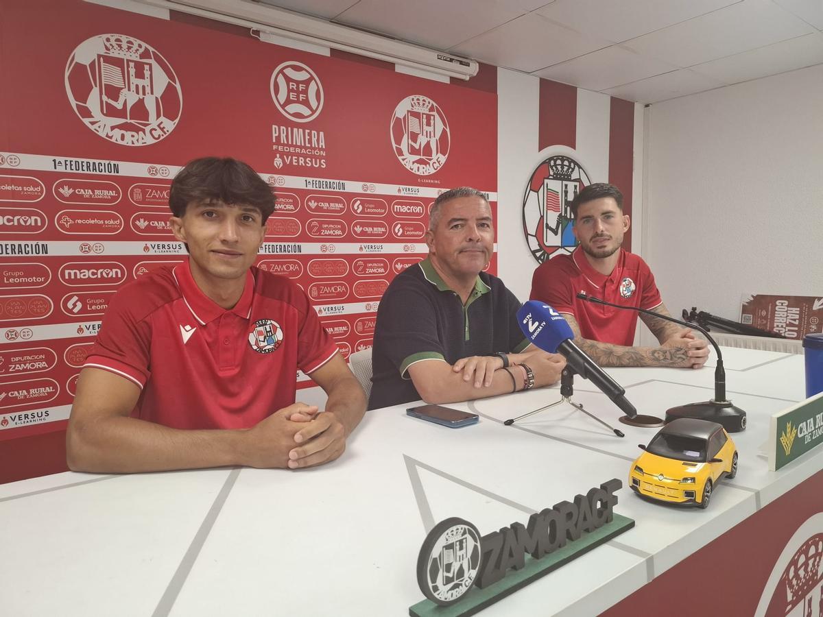 Fabién Urzain, David Vizcaíno e Iker Piedra.