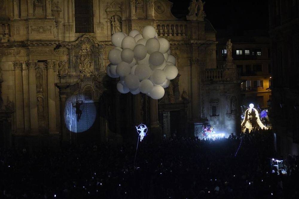 Así ha llegado Papa Noel a Murcia