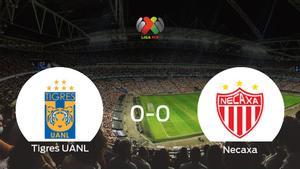El Tigres UANL y el Necaxa concluyen su enfrentamiento en el Estadio Universitario (uanl) sin goles (0-0)