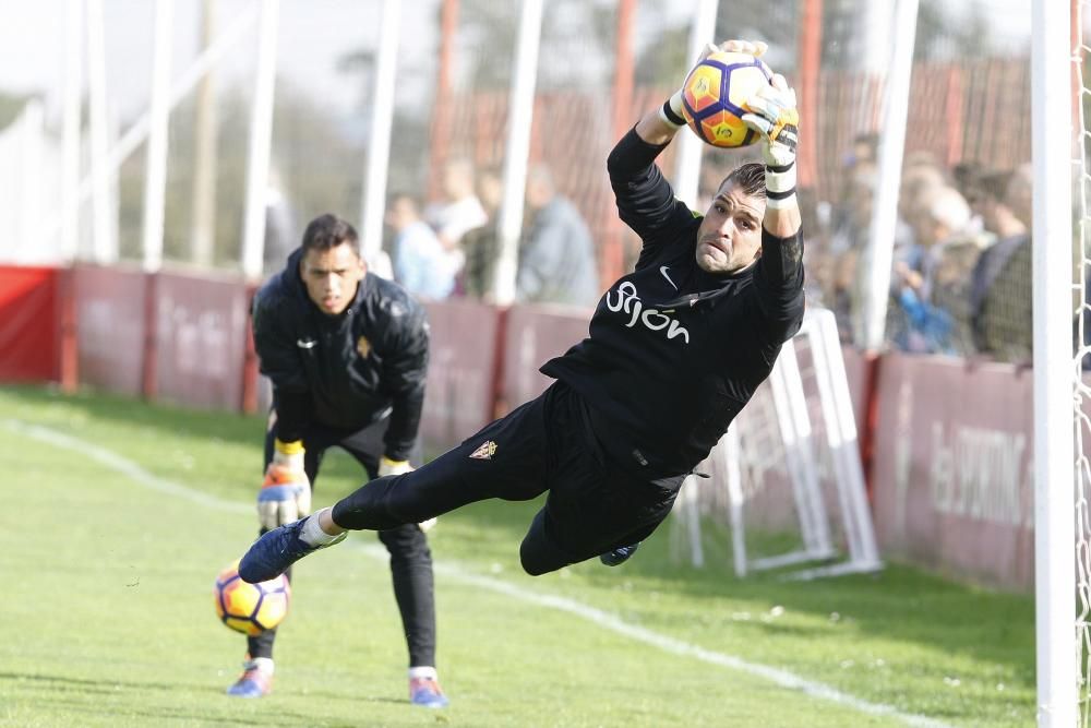 Entrenamiento del Sporting del 01/11/2016