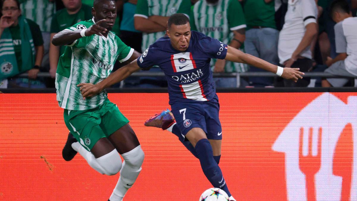 Maccabi Haifa - PSG : El gol de Mbappé