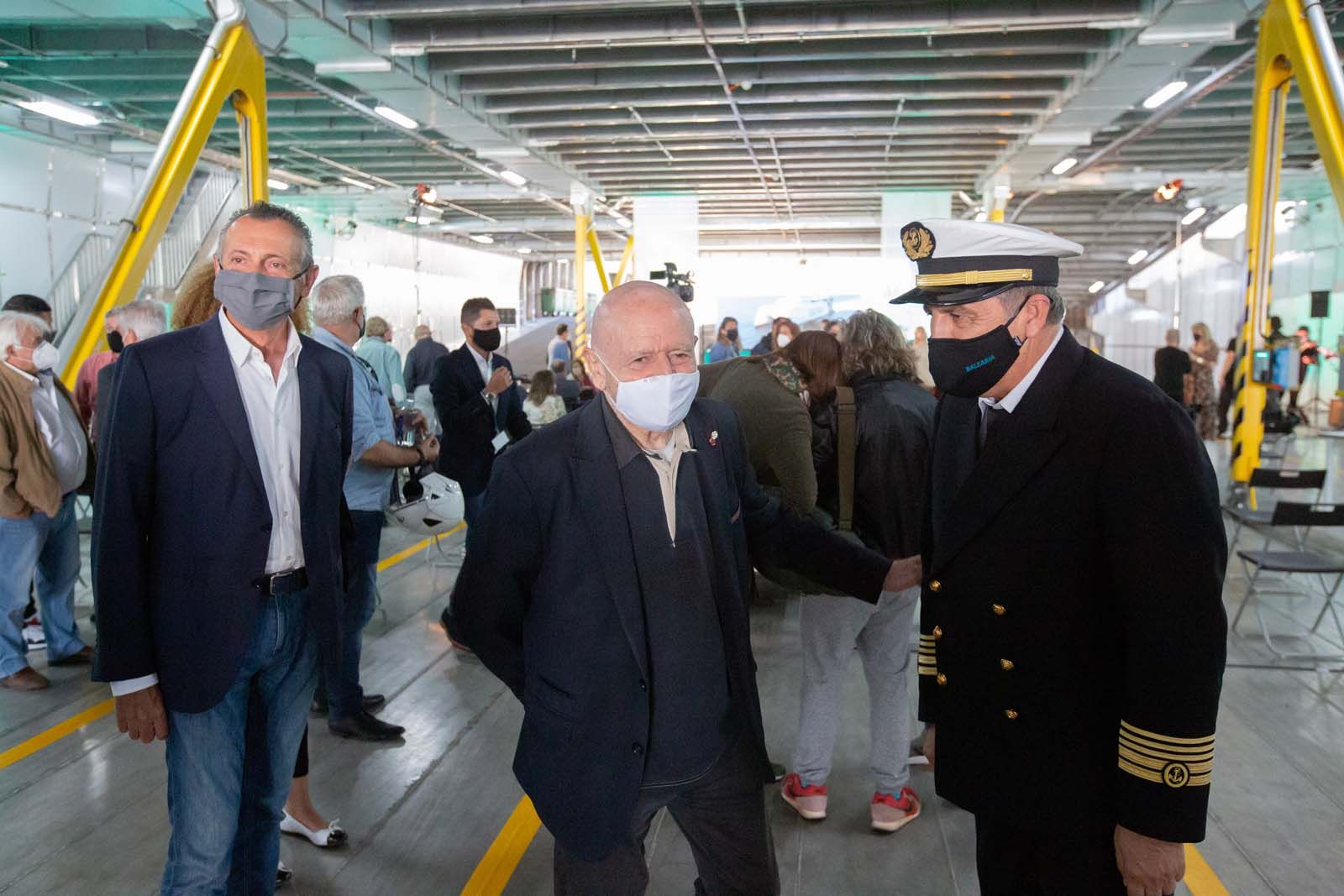 Inauguración del nuevo barco de Baleària, Eleonor Roosevelt.