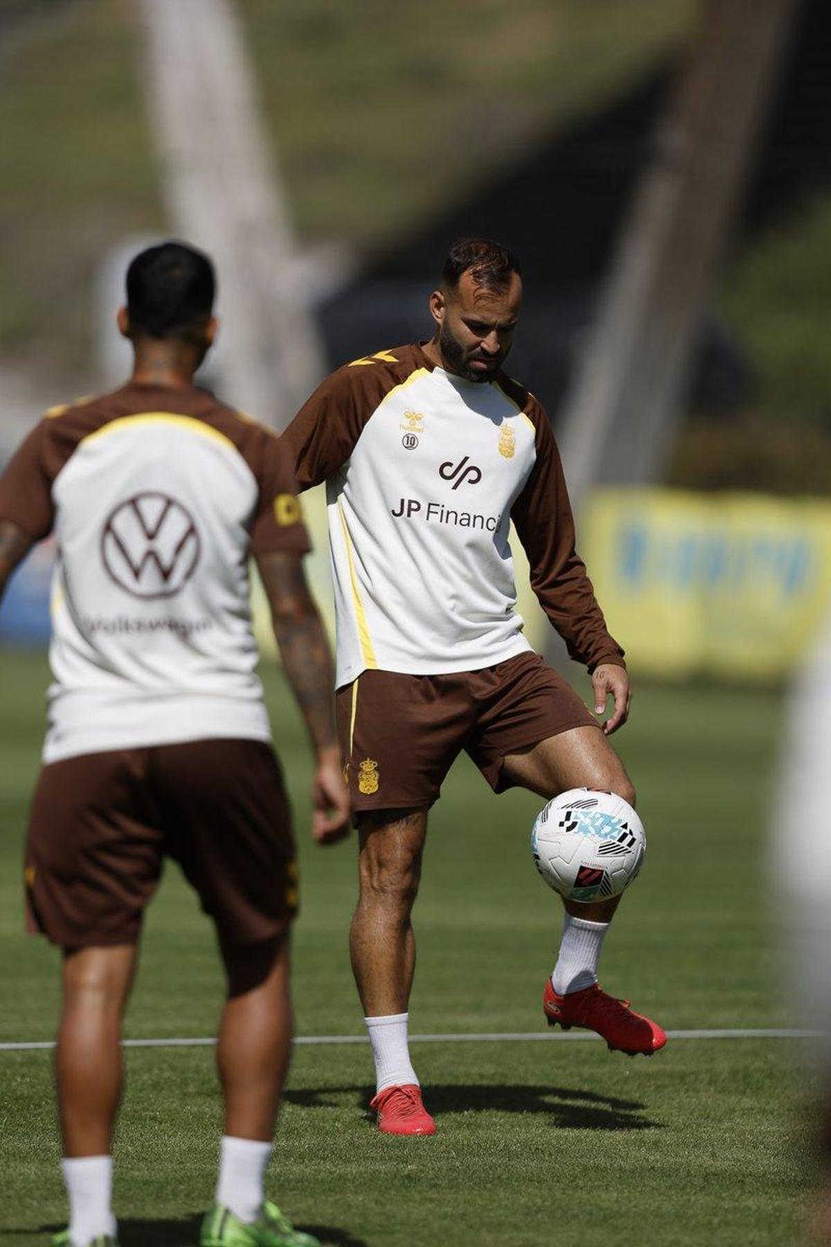 Jesé, con Las Palmas, en un entrenamiento