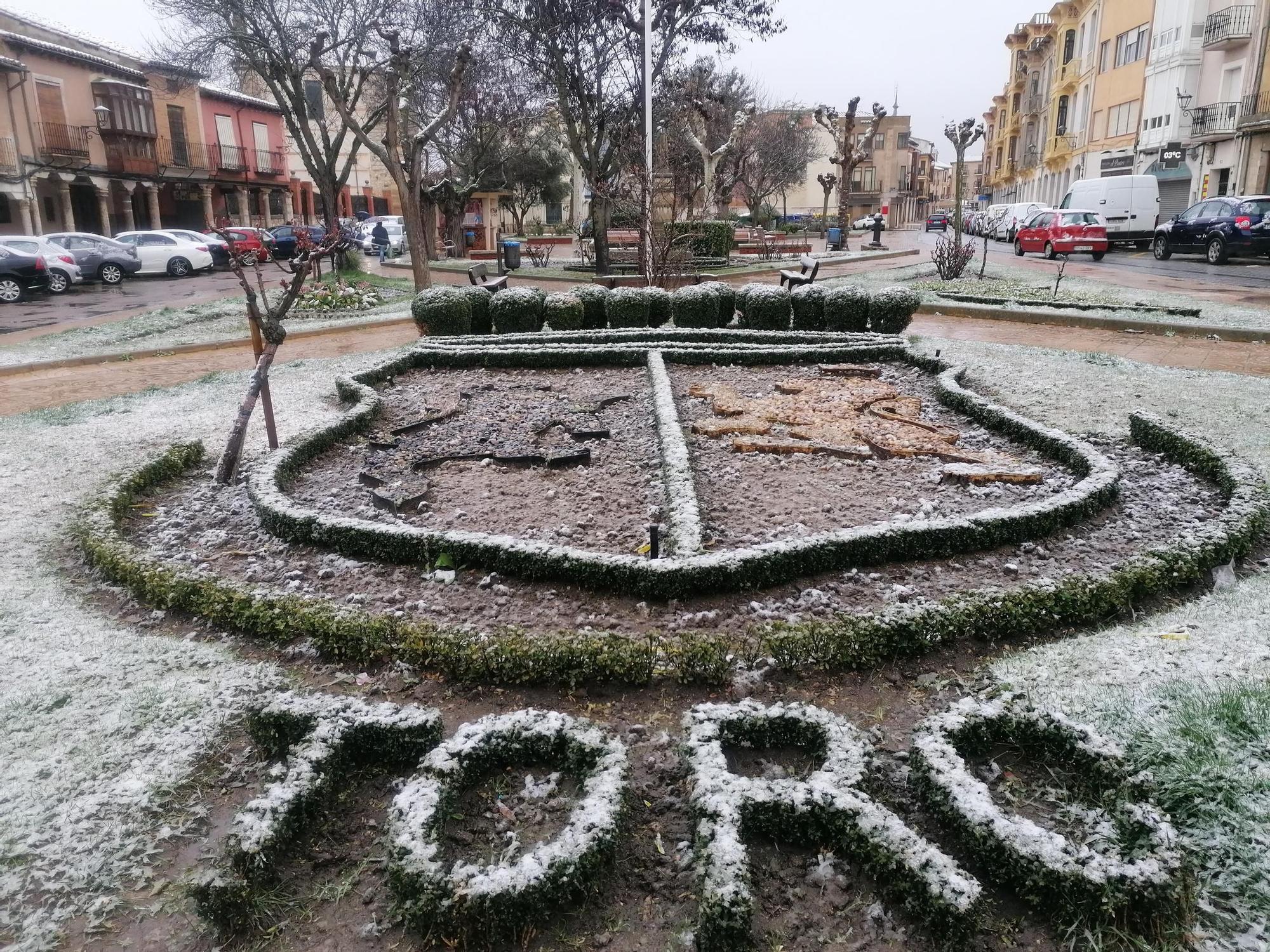 GALERÍA | La nieve se asoma tímidamente a Toro