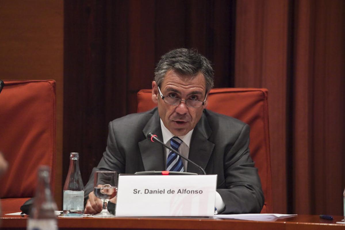 Daniel de Alfonso, el 18 de juliol al Parlament.