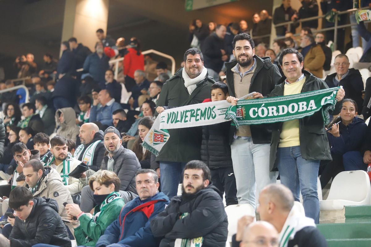 Seguidores del Córdoba CF, en El Arcángel.