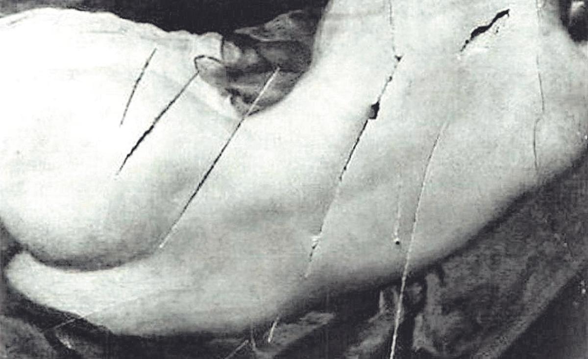 Ataque sufrido por la &quot;Venus del Espejo&quot; de Velázquez en la National Gallery de Londres el 10 de marzo de 1914.