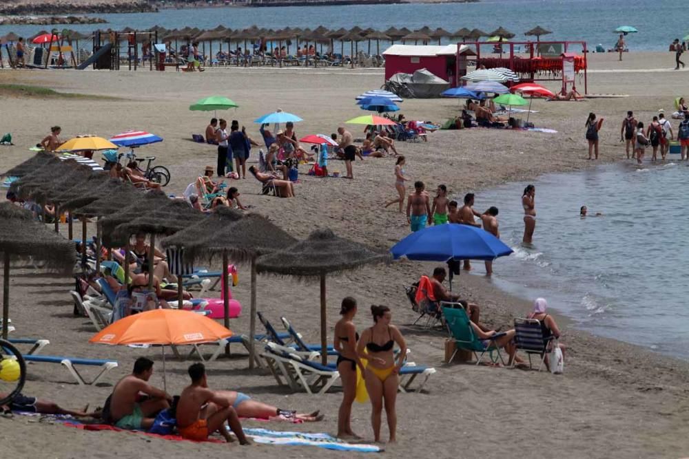 Control de aforo en las playas de Málaga en la nueva normalidad