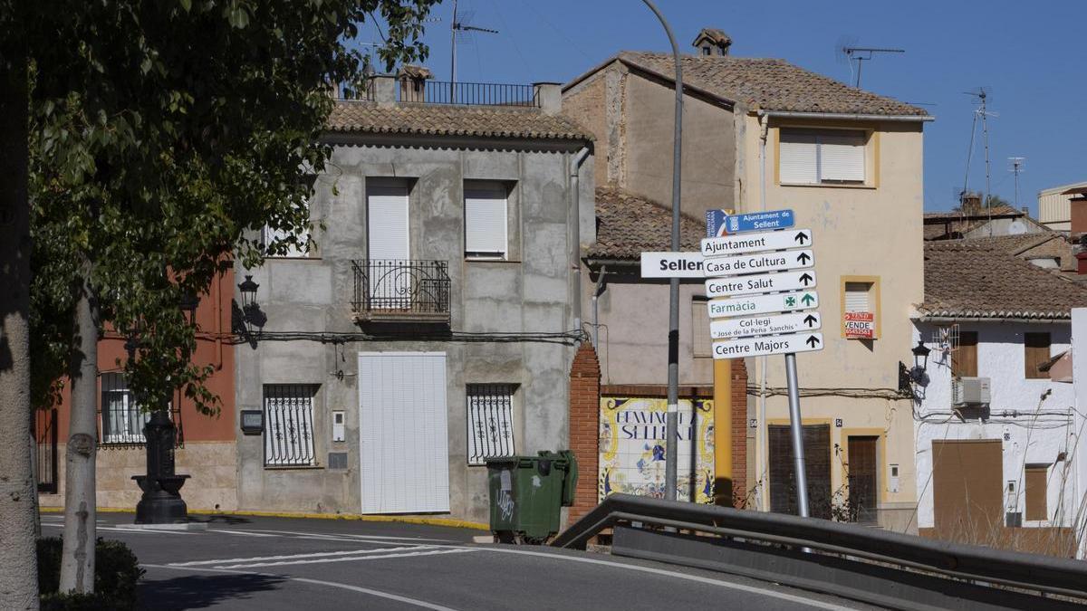 Núcleo urbano de Sellent, uno de los municipios beneficiarios de la Ribera, en una imagen de archivo.