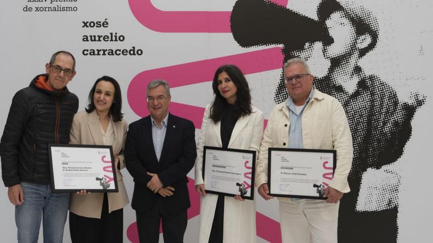Foto de familia de los premiados. | Roi Cruz