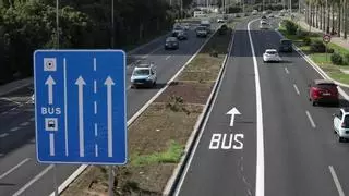 Cautela en el uso del carril Bus-VAO de Palma en su primer día de funcionamiento