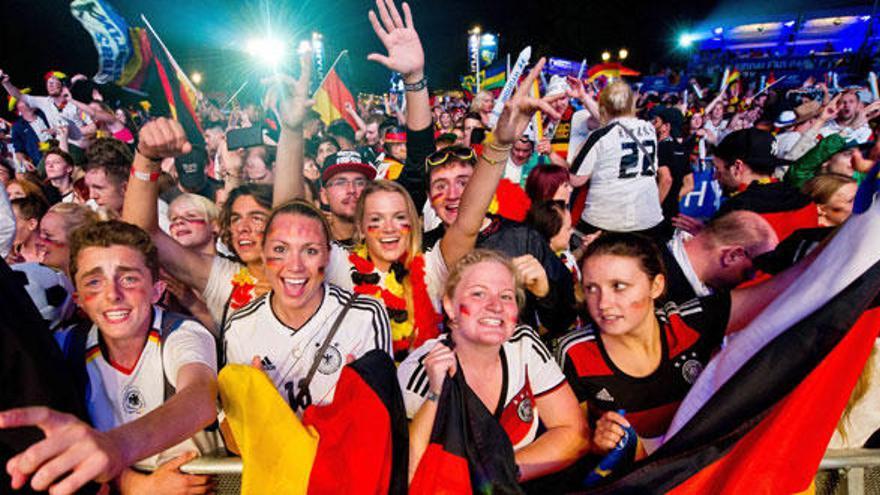 Optimismo desbordado en Alemania ante la final contra Argentina