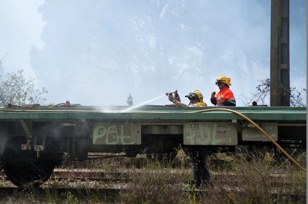 Incendi forestal a Llançà