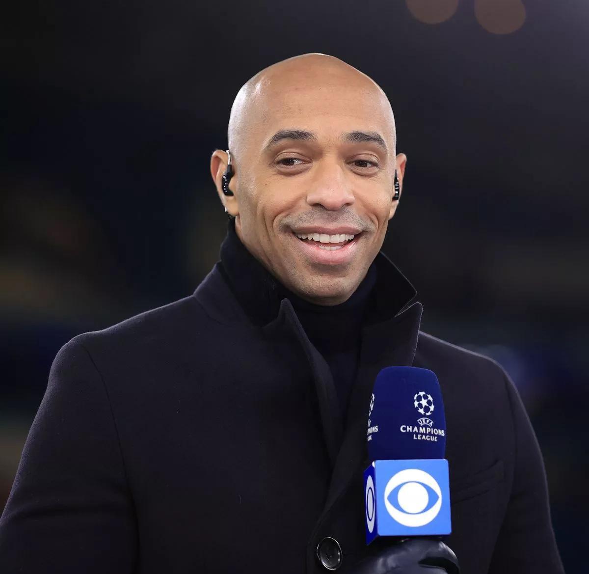Thierry Henry es uno de los comentaristas de la Champions League de CBS.