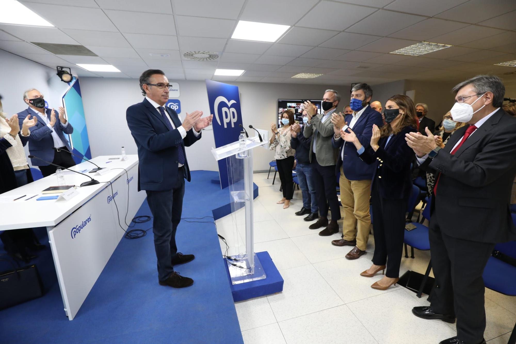 FOTOGALERÍA | Azcón anuncia su candidatura a la presidencia del PP en Aragón