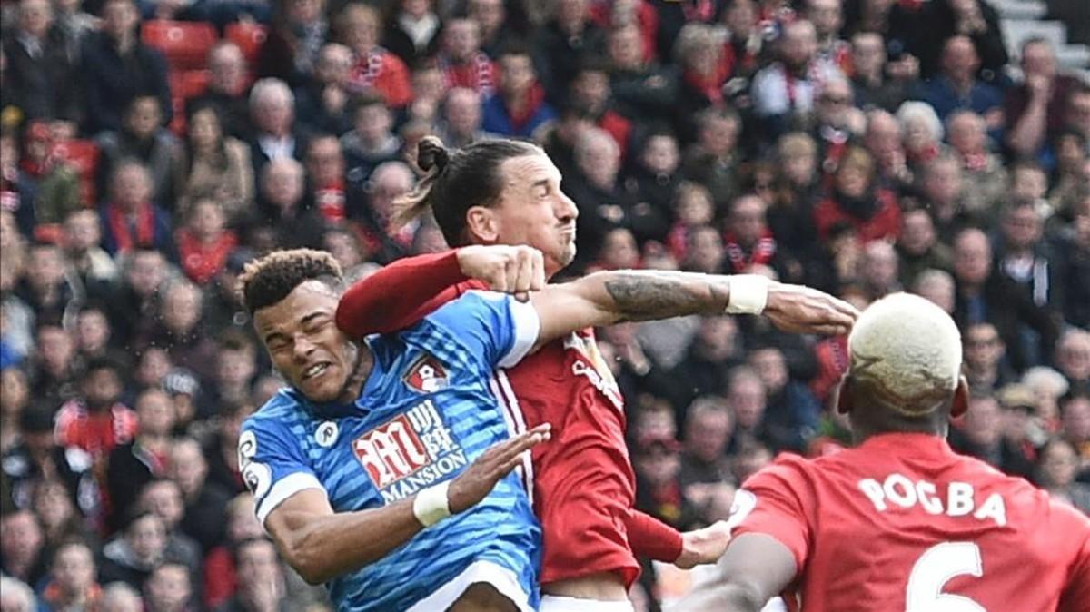 Man Utds Ibrahimovic & Bournemoths Mings charged with violent conduct