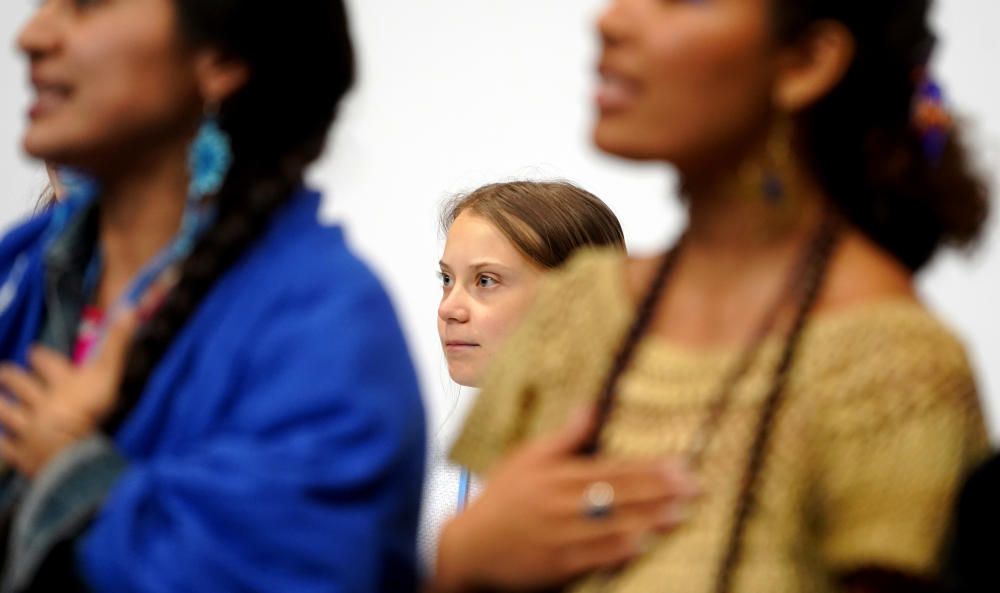 Greta Thunberg, en la Cumbre del Clima de Madrid.