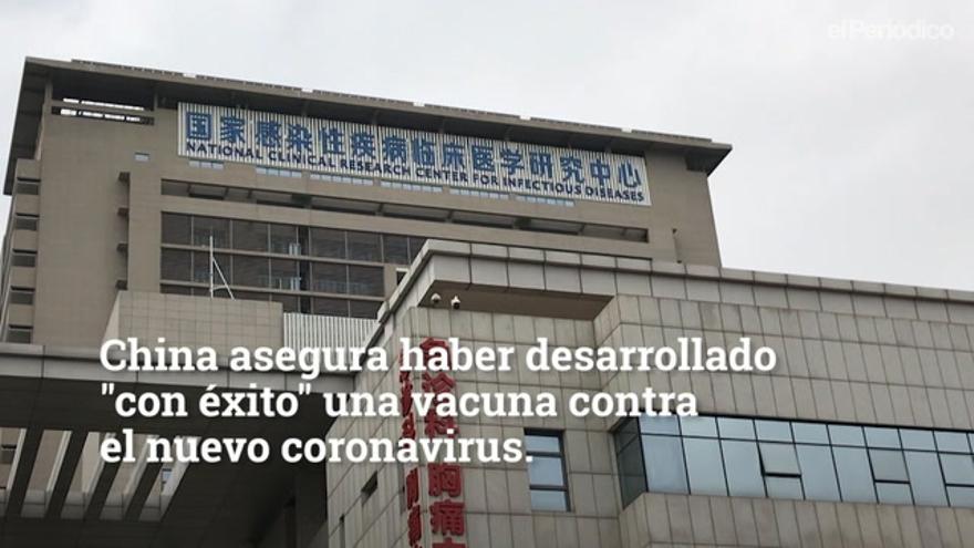 China dice haber desarrollado "con éxito" una vacuna contra el coronavirus