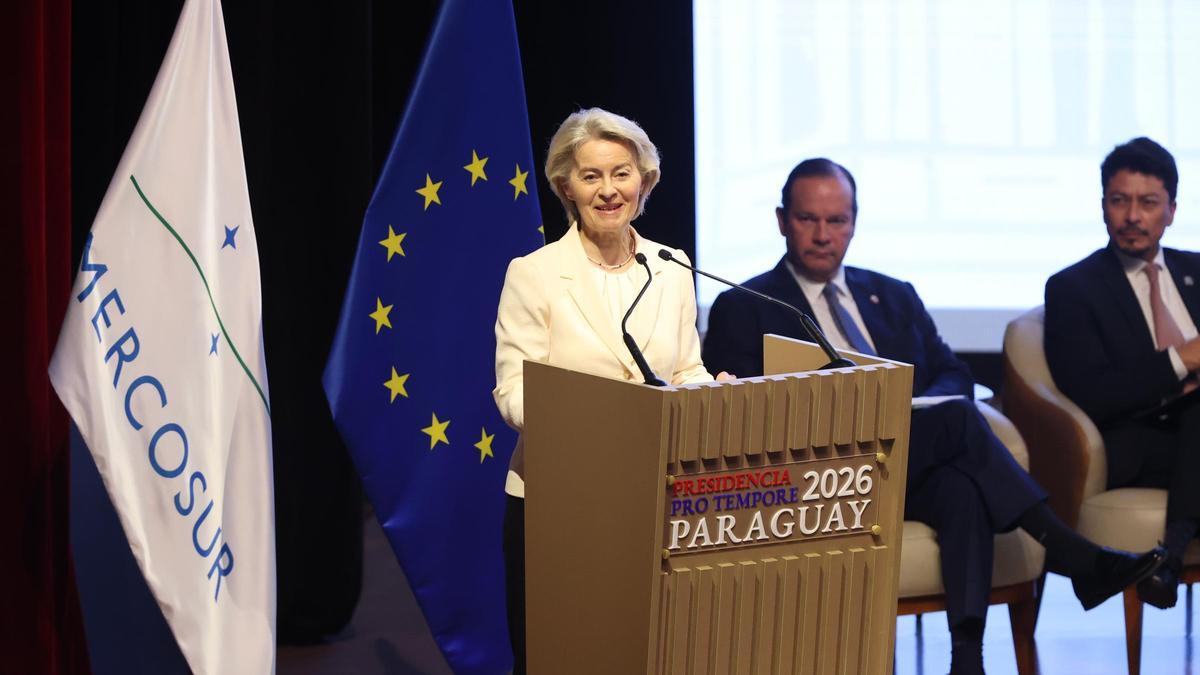 Von der Leyen: "El acuerdo UE-Mercosur eliminará los aranceles y otras barreras de comercio"