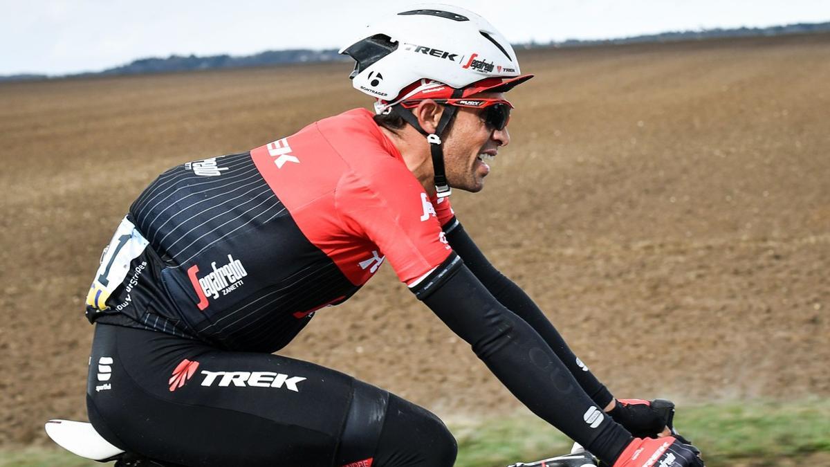 Alberto Contador, durante la primera etapa de la París-Niza