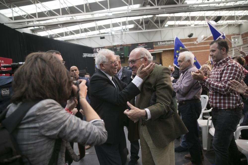 Mitin de Borrell y Barbón en Oviedo