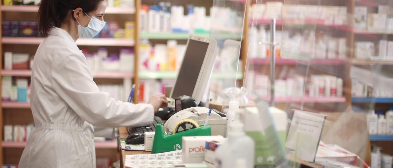 Interior de una farmacia.