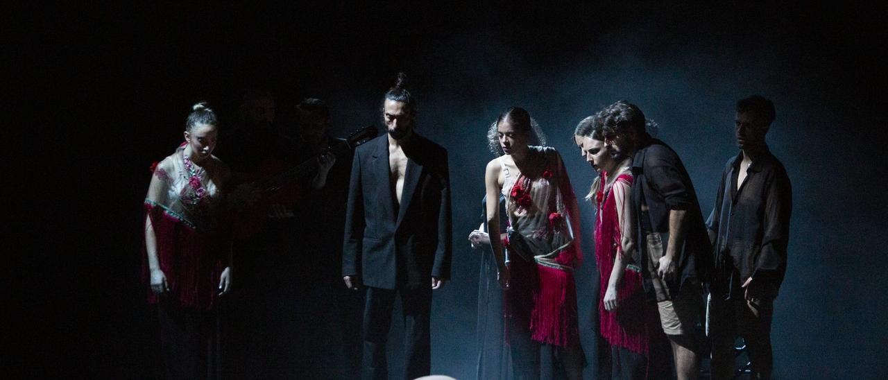 Una escena del espectáculo flamenco de Eduardo Guerrero, 'Jondo'.